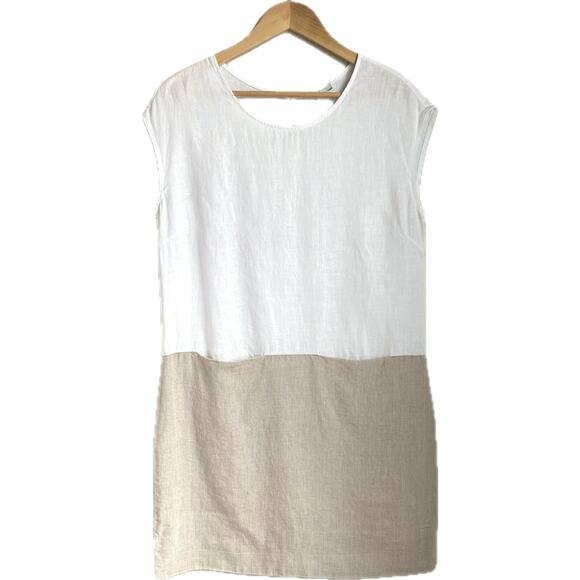 Garnet Hill White Sheath Mini Dress Resort Wear - Picture 2 of 12